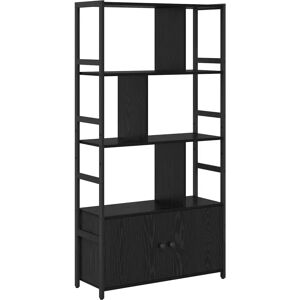 Vidaxl Rustic Industrial Steel Wood Shelving Unit - 80x30x155.5cm Vidaxl Rustic Industrial Steel Wood Shelving Unit - 80x30x155.5cm
