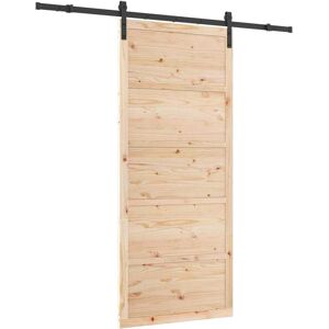 vidaXL Rustik fyrretræs skydedør - 80x208cm - Indendørs vidaXL Rustik fyrretræs skydedør - 80x208cm - Indendørs