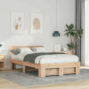 VidaXl Solidt fyrretræs sengesæt - 120x200 Cm VidaXl Solidt fyrretræs sengesæt - 120x200 Cm