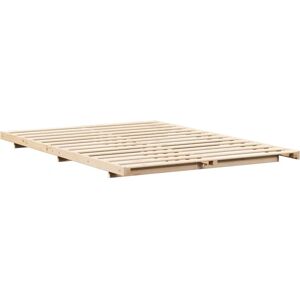 Vidaxl Solid Pine Bed Frame - Japanese-Scandinavian Style Vidaxl Solid Pine Bed Frame - Japanese-Scandinavian Style