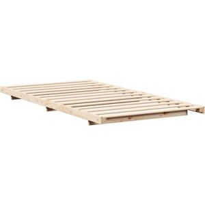 vidaXL Floor Bed Frame Brown - 90 x 200 cm - Solid Pine Wood vidaXL Floor Bed Frame Brown - 90 x 200 cm - Solid Pine Wood