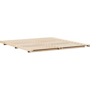 VidaXl Wooden Bed Frame 200x220 cm - Japanese-Scandinavian Style VidaXl Wooden Bed Frame 200x220 cm - Japanese-Scandinavian Style