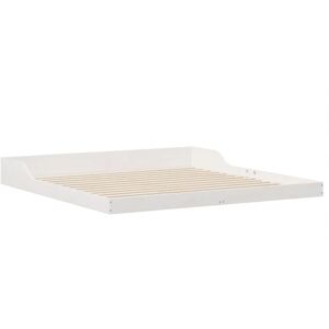 Vidaxl White Pine Bed Frame 200x210 cm - Bed Vidaxl White Pine Bed Frame 200x210 cm - Bed