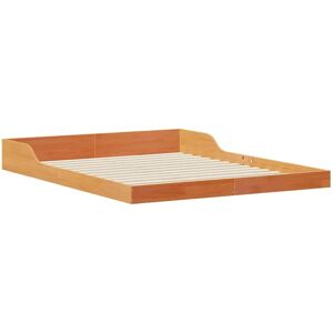 VidaXL Solid Pine Wood Bed Frame - Modern Minimalist Bed - 160x220 Cm VidaXL Solid Pine Wood Bed Frame - Modern Minimalist Bed - 160x220 Cm