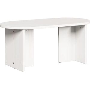 vidaXL White Oval Coffee Table 80x39.5x35cm - Coffee Table vidaXL White Oval Coffee Table 80x39.5x35cm - Coffee Table