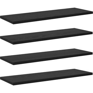 vidaXL Shelves in black oak Set of 4 - Shelves vidaXL Shelves in black oak Set of 4 - Shelves