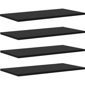 vidaXL Shelves - Set of 4 in Black Oak - Wall-mounted Storage - 60x30x1.5 cm vidaXL Shelves - Set of 4 in Black Oak - Wall-mounted Storage - 60x30x1.5 cm