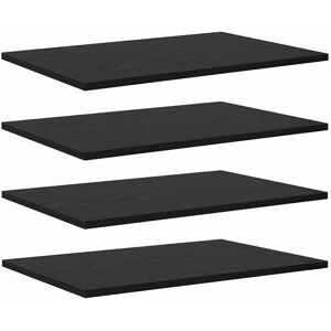 vidaXL Bookshelf 100x40x1.5cm Black Engineered Wood - Bookshelf vidaXL Bookshelf 100x40x1.5cm Black Engineered Wood - Bookshelf