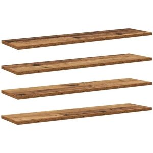 vidaXL Bookcase 4 pcs Brown 100x40x1.5cm - Bookshelf vidaXL Bookcase 4 pcs Brown 100x40x1.5cm - Bookshelf