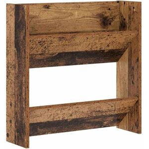 vidaXL Wall Shoe Cabinet Reclaimed Wood 60x18x60cm vidaXL Wall Shoe Cabinet Reclaimed Wood 60x18x60cm