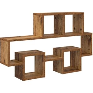 vidaXL Wall shelf with Old wood - Wall shelf, 82x15x51 cm vidaXL Wall shelf with Old wood - Wall shelf, 82x15x51 cm