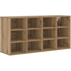 VidaXL Storage Bench Brown Wood Rectangular - Storage Bench VidaXL Storage Bench Brown Wood Rectangular - Storage Bench