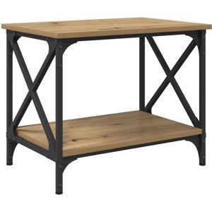 vidaXL Side table oak artisanal - 55 x 38 x 45 cm - Side table vidaXL Side table oak artisanal - 55 x 38 x 45 cm - Side table