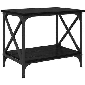 vidaXL Side Table Black Oak 55x38x45cm Engineered Wood - Side Table vidaXL Side Table Black Oak 55x38x45cm Engineered Wood - Side Table