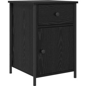 vidaXL Noptier în lemn de stejar negru - Mobilier dormitor vidaXL Noptier în lemn de stejar negru - Mobilier dormitor