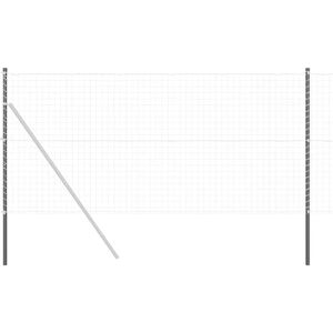 vidaXL Fence Post 2 stuks Grijs 130 cm Gepoedercoat Staal - Fence Post vidaXL Fence Post 2 stuks Grijs 130 cm Gepoedercoat Staal - Fence Post
