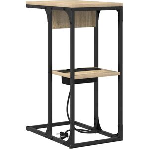 vidaXL Bedside Table Sonoma Oak 41.5 x 26 x 60.5 cm Engineered Wood Brown - Bedside Table vidaXL Bedside Table Sonoma Oak 41.5 x 26 x 60.5 cm Engineered Wood Brown - Bedside Table