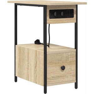 vidaXL Sonoma Oak Bedside Table - Modern Minimalist Design vidaXL Sonoma Oak Bedside Table - Modern Minimalist Design