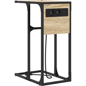 vidaXL Bedside Table Sonoma Oak 41.5 x 26 x 60.5 cm - Bedside Table vidaXL Bedside Table Sonoma Oak 41.5 x 26 x 60.5 cm - Bedside Table