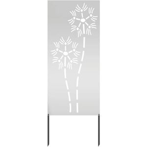 vidaXL Silver Garden Decorative Panel 50x140cm - Garden Decor vidaXL Silver Garden Decorative Panel 50x140cm - Garden Decor