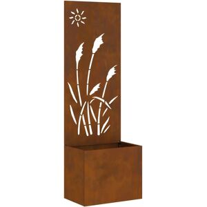vidaXL Ghiveci cu panou decorativ Rusty 50 x 140 cm - Flowerpot vidaXL Ghiveci cu panou decorativ Rusty 50 x 140 cm - Flowerpot
