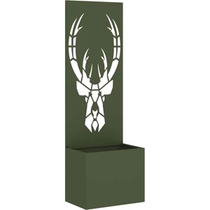 vidaXL Flower Pot with Decorative Panel - 50 x 140 cm - Outdoor Wall Art vidaXL Flower Pot with Decorative Panel - 50 x 140 cm - Outdoor Wall Art