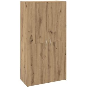 VidaXL File Cabinet Brown Engineered Wood - File Cabinet VidaXL File Cabinet Brown Engineered Wood - File Cabinet