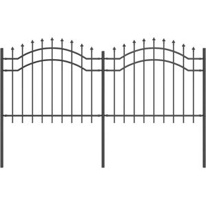 vidaXL Gråt Stål Havehegn 140cm - Havehegn vidaXL Gråt Stål Havehegn 140cm - Havehegn