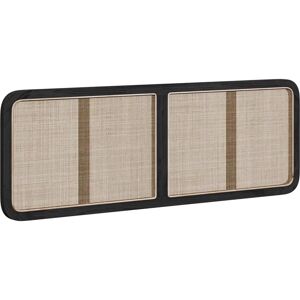 vidaXL Svart rotting-ramme 160x55cm - Soveromsmøbel vidaXL Svart rotting-ramme 160x55cm - Soveromsmøbel