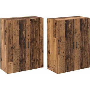 Vidaxl Vægskabe - 2 Stk., Mørk Træ Vidaxl Vægskabe - 2 Stk., Mørk Træ