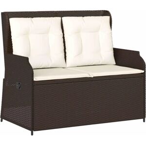 Vidaxl Brun Rattan Hagebenk - Hagebenk Vidaxl Brun Rattan Hagebenk - Hagebenk