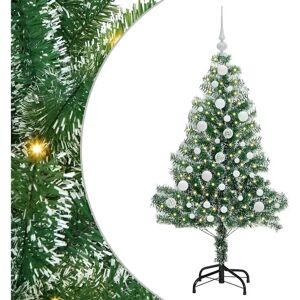 vidaXL Snow Flocked Christmas Tree - 120 Cm Indoor Outdoor Decor vidaXL Snow Flocked Christmas Tree - 120 Cm Indoor Outdoor Decor