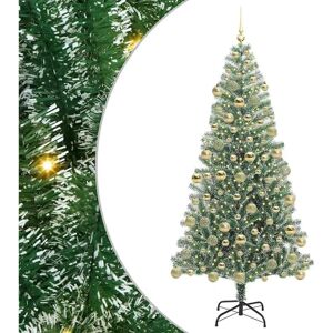 vidaXL Kunstig juletræ 180 cm med snefrost og LED-lys - Juletræ vidaXL Kunstig juletræ 180 cm med snefrost og LED-lys - Juletræ