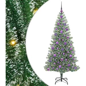 vidaXL Snow Flocked Christmas Tree - Indoor Outdoor Holiday Decor vidaXL Snow Flocked Christmas Tree - Indoor Outdoor Holiday Decor