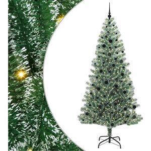 vidaXL Snow Flocked Christmas Tree - 240 Cm - Indoor Outdoor - Christmas Tree vidaXL Snow Flocked Christmas Tree - 240 Cm - Indoor Outdoor - Christmas Tree