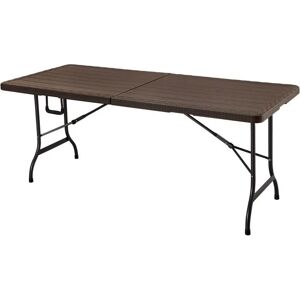 Viking - 180cm-folding-table - Bruin - Plastic blad - Opklaptafel Viking - 180cm-folding-table - Bruin - Plastic blad - Opklaptafel