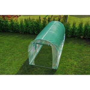 Viking - Tunnelkas 450x200x200 cm - Groen - Gegalvaniseerd staal - Kas Viking - Tunnelkas 450x200x200 cm - Groen - Gegalvaniseerd staal - Kas