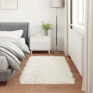 vidaXL Faux Sheepskin Rug Tafalla White - Rug vidaXL Faux Sheepskin Rug Tafalla White - Rug
