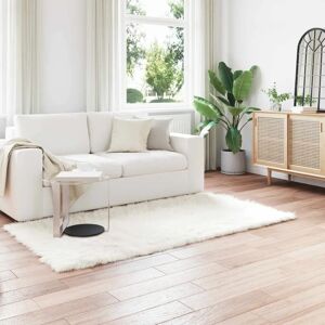 vidaXL White Faux Sheepskin Rug Tafalla - Rug vidaXL White Faux Sheepskin Rug Tafalla - Rug