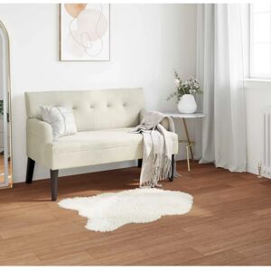 vidaXL Faux sheepskin rug Tafalla White 80 x 120 cm Polyester - Rug vidaXL Faux sheepskin rug Tafalla White 80 x 120 cm Polyester - Rug