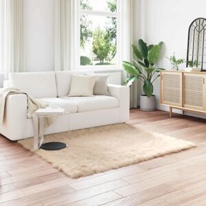vidaXL Faux Sheepskin Rug Tafalla Beige - Rug vidaXL Faux Sheepskin Rug Tafalla Beige - Rug