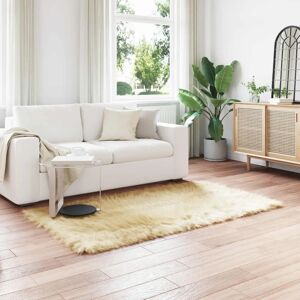 vidaXL Faux Sheepskin Rug Tafalla Cream - Rug vidaXL Faux Sheepskin Rug Tafalla Cream - Rug