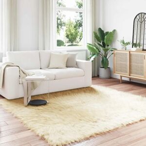vidaXL Faux Sheepskin Rug Tafalla Cream - Rug vidaXL Faux Sheepskin Rug Tafalla Cream - Rug