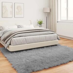 vidaXL Grey Faux Sheepskin Rug - 200x200cm - Modern Design vidaXL Grey Faux Sheepskin Rug - 200x200cm - Modern Design