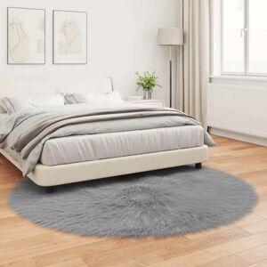 vidaXL Grey Faux Sheepskin Rug Tafalla - Rug vidaXL Grey Faux Sheepskin Rug Tafalla - Rug