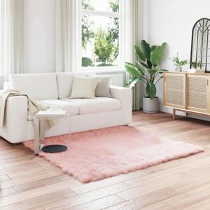 vidaXL Faux Sheepskin Rug Tafalla Rosa - 160x160cm - Sheepskin Rug vidaXL Faux Sheepskin Rug Tafalla Rosa - 160x160cm - Sheepskin Rug