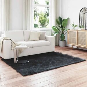 vidaXL Faux Sheepskin Rug Tafalla Black - Rug vidaXL Faux Sheepskin Rug Tafalla Black - Rug