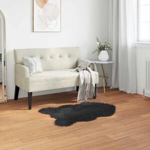vidaXL Faux sheepskin rug Tafalla Black - Rug vidaXL Faux sheepskin rug Tafalla Black - Rug