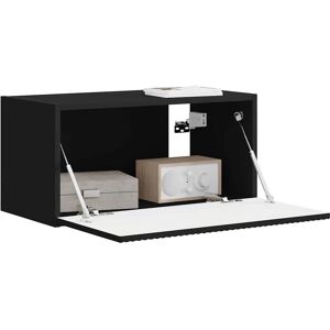 vidaXL Svart Veggmontert TV-skap - TV veggskap vidaXL Svart Veggmontert TV-skap - TV veggskap