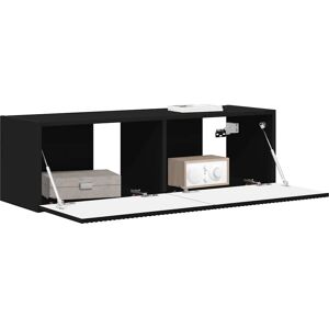 vidaXL Svart Veggmontert TV-skap - TV Veggskap vidaXL Svart Veggmontert TV-skap - TV Veggskap